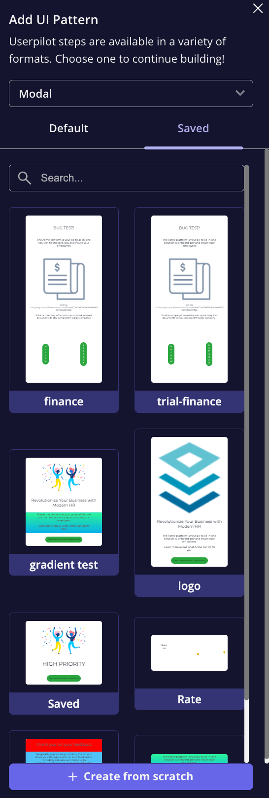 UI Templates - Userpilot Knowledge Base