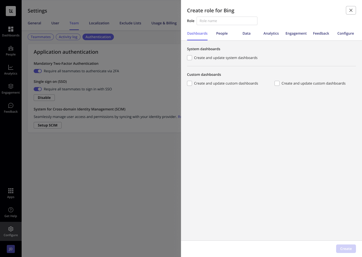 Create a custom role