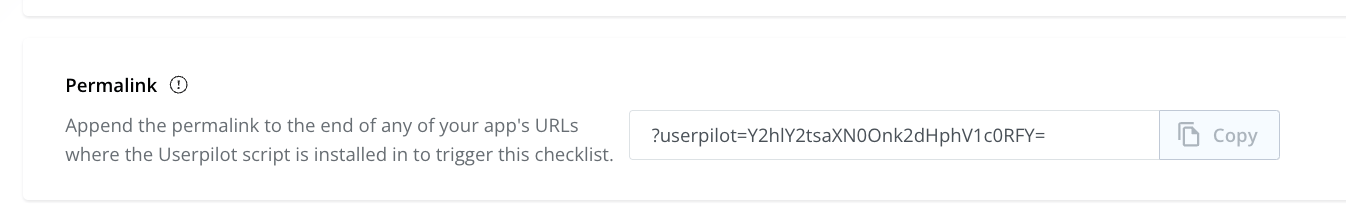 Copying the Checklist permalink