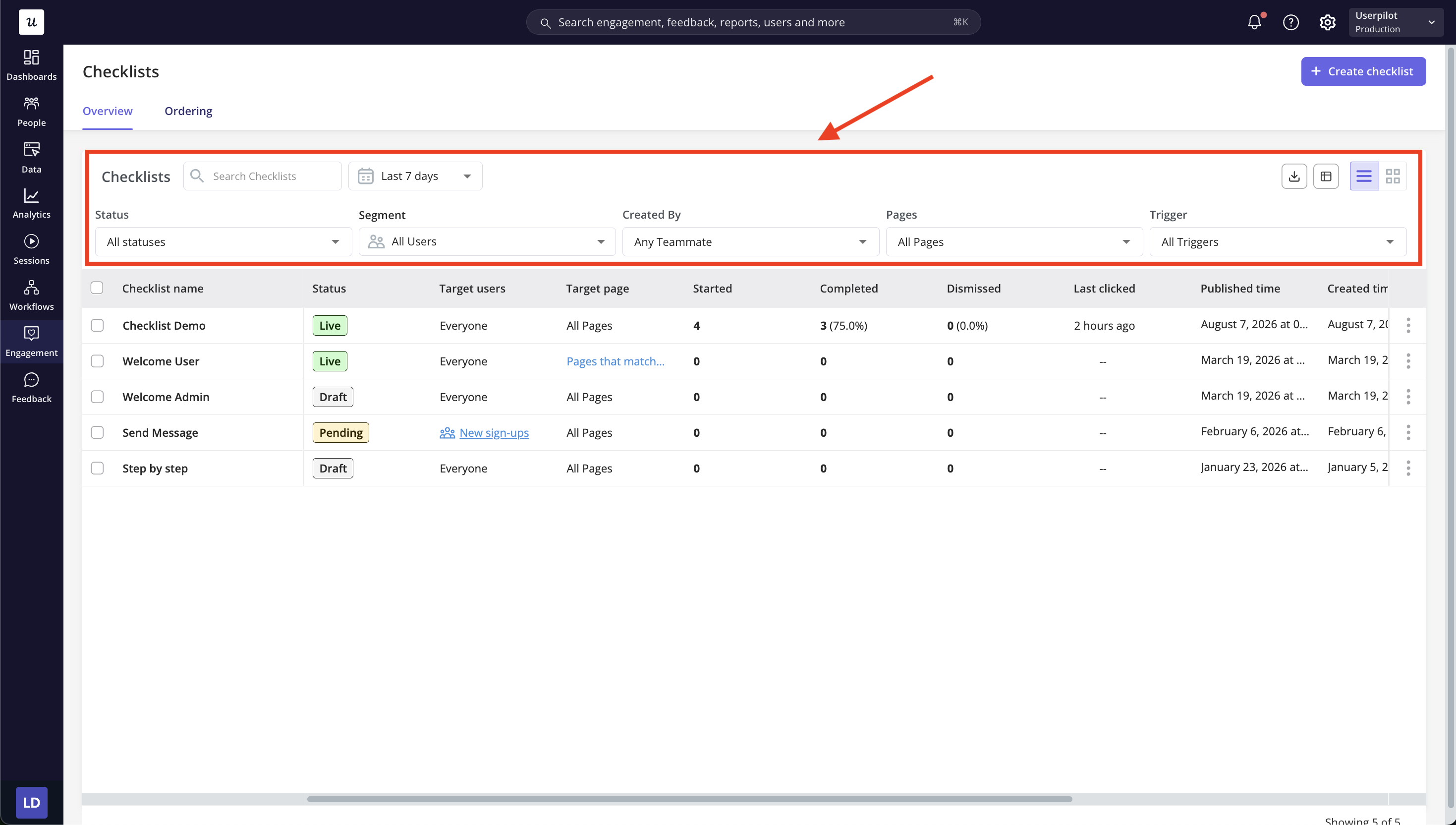 checklist-overview-table-filters