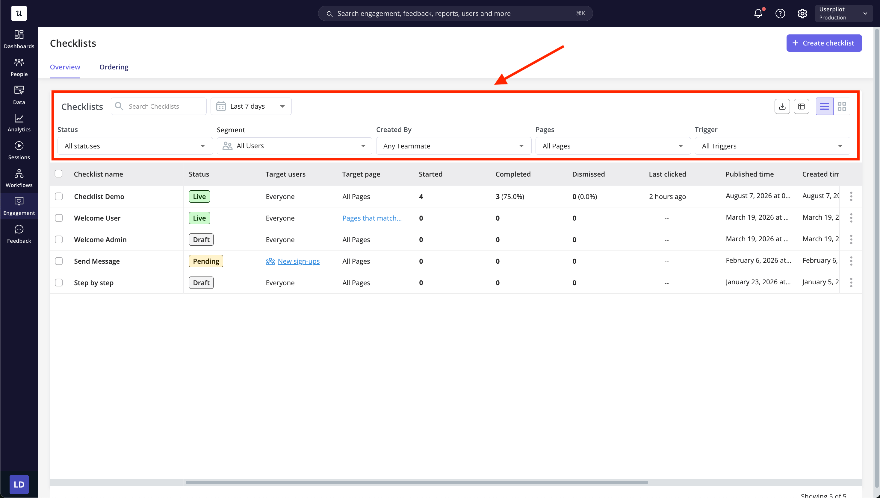checklist-overview-table-filters