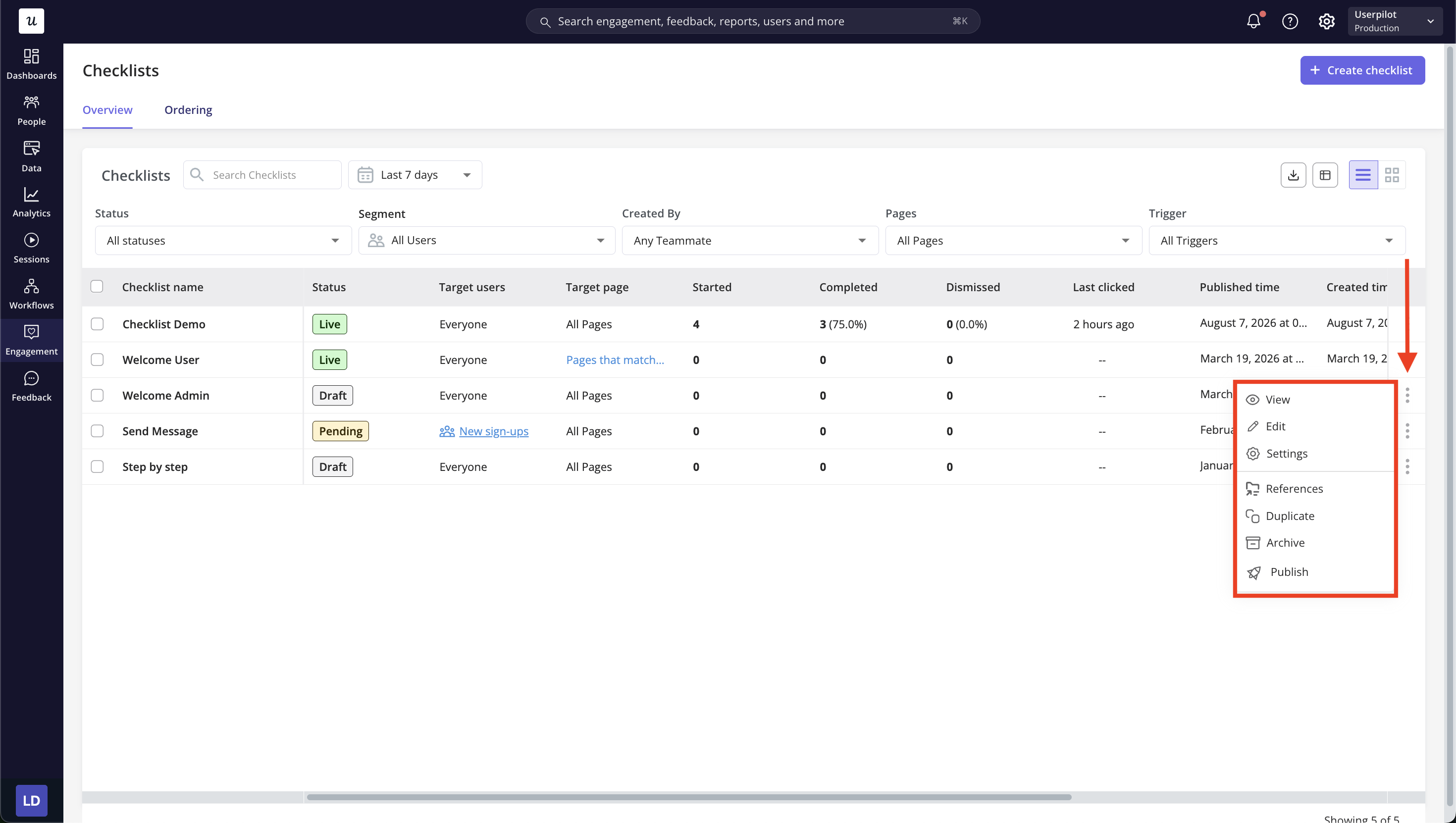 checklist-overview-table-action-menu