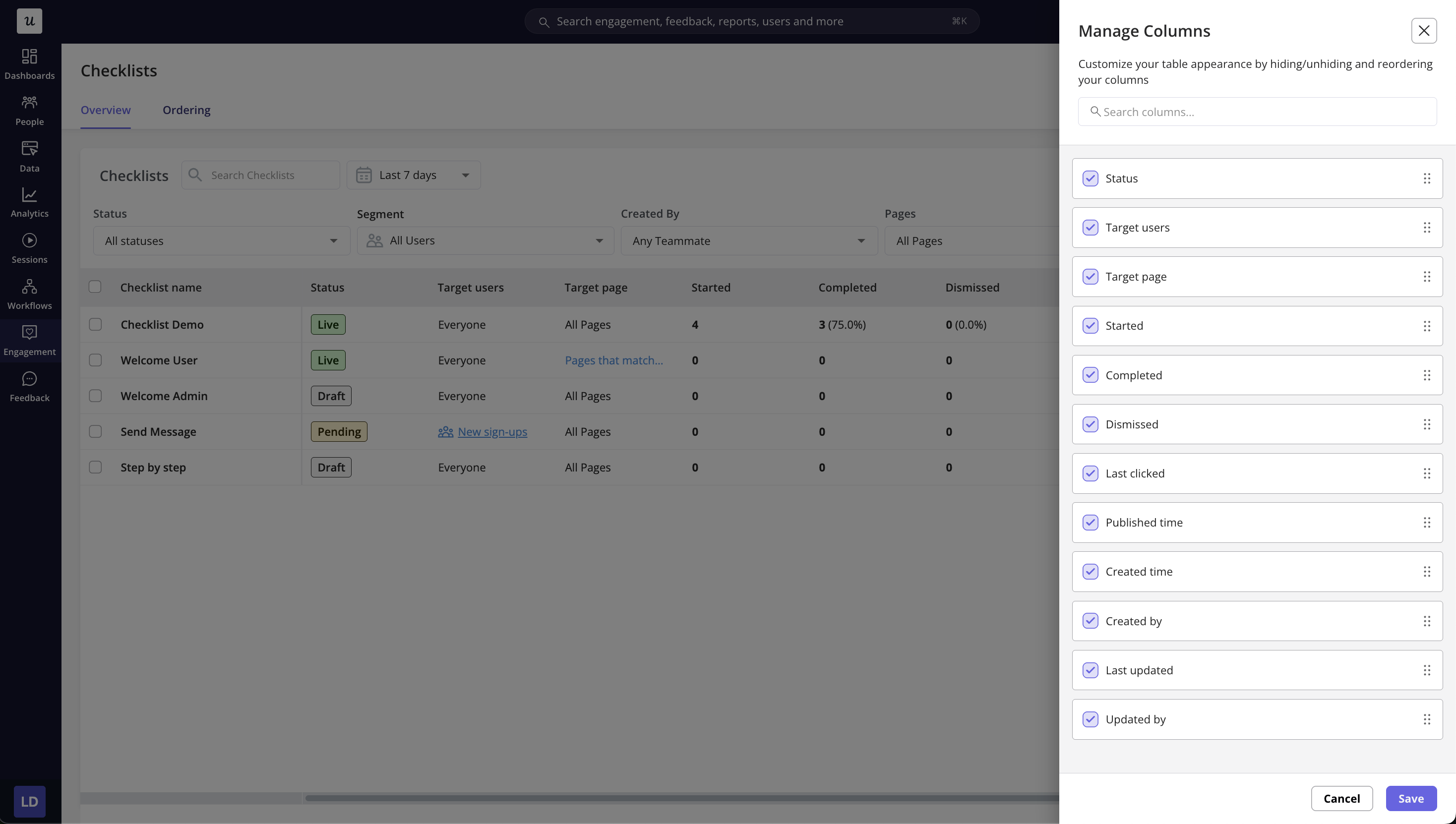 checklist-overview-table-manage-columns-view