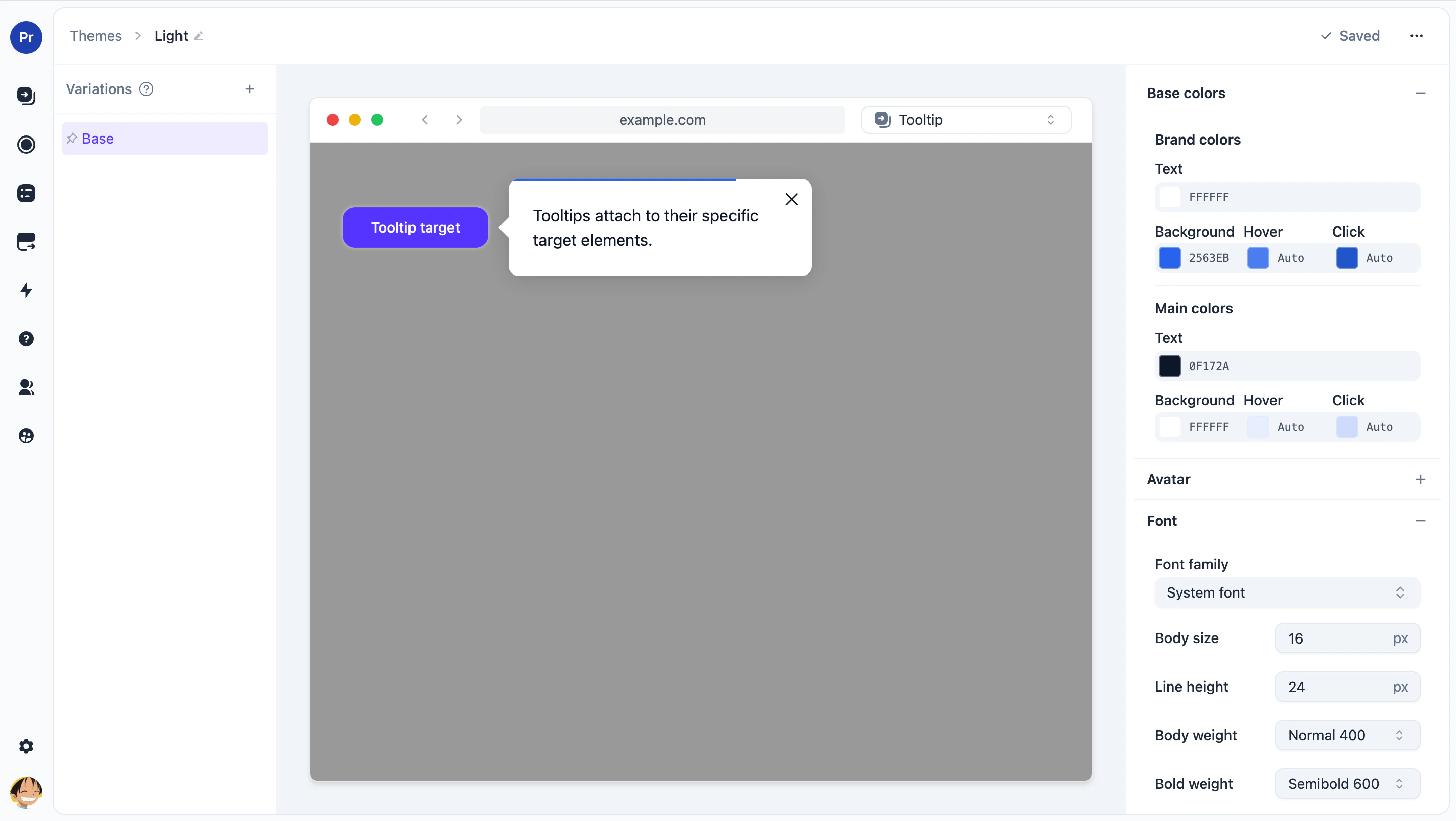 Theme Preview Options