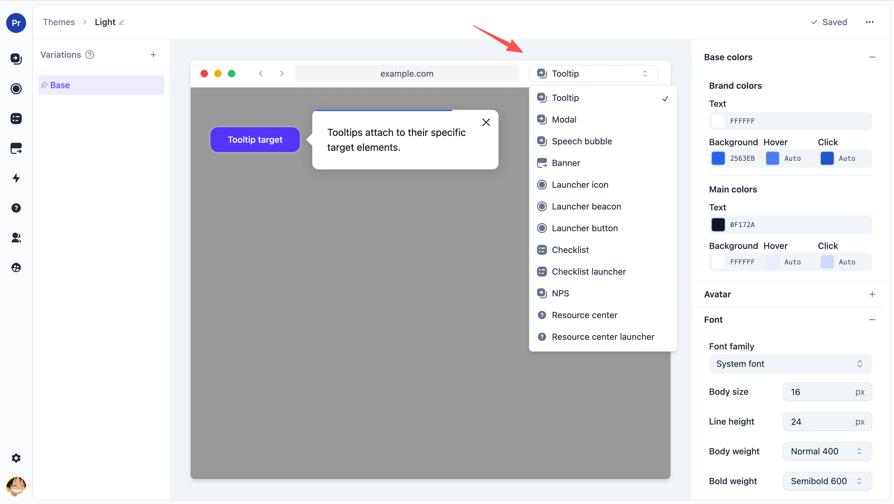 Theme Preview Options