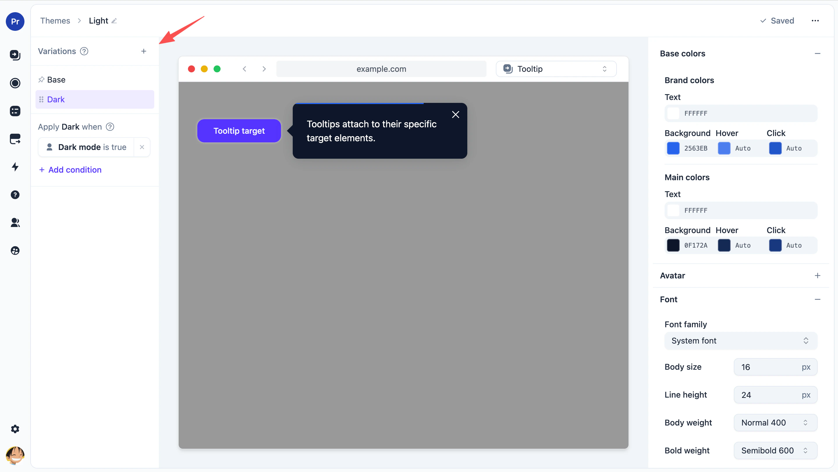 Theme Preview Options