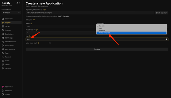 Deploy with Coolify - Usertour documention