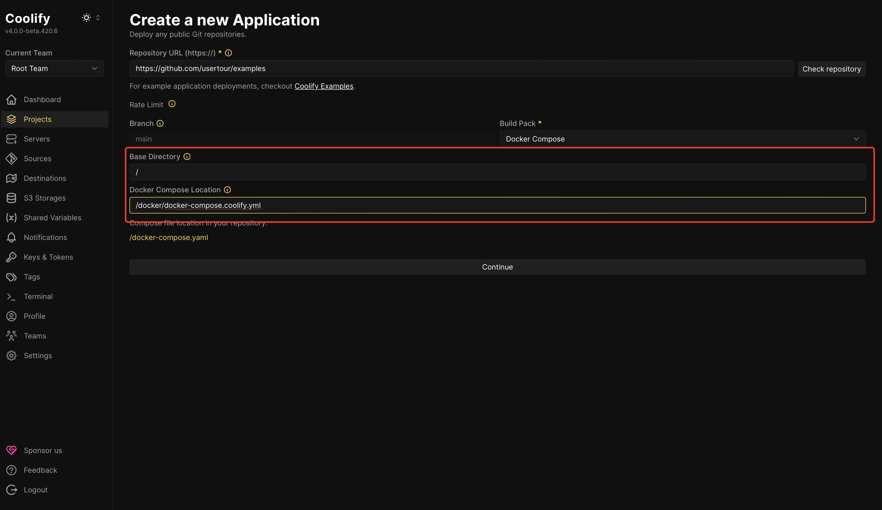 Deploy with Coolify - Usertour documention