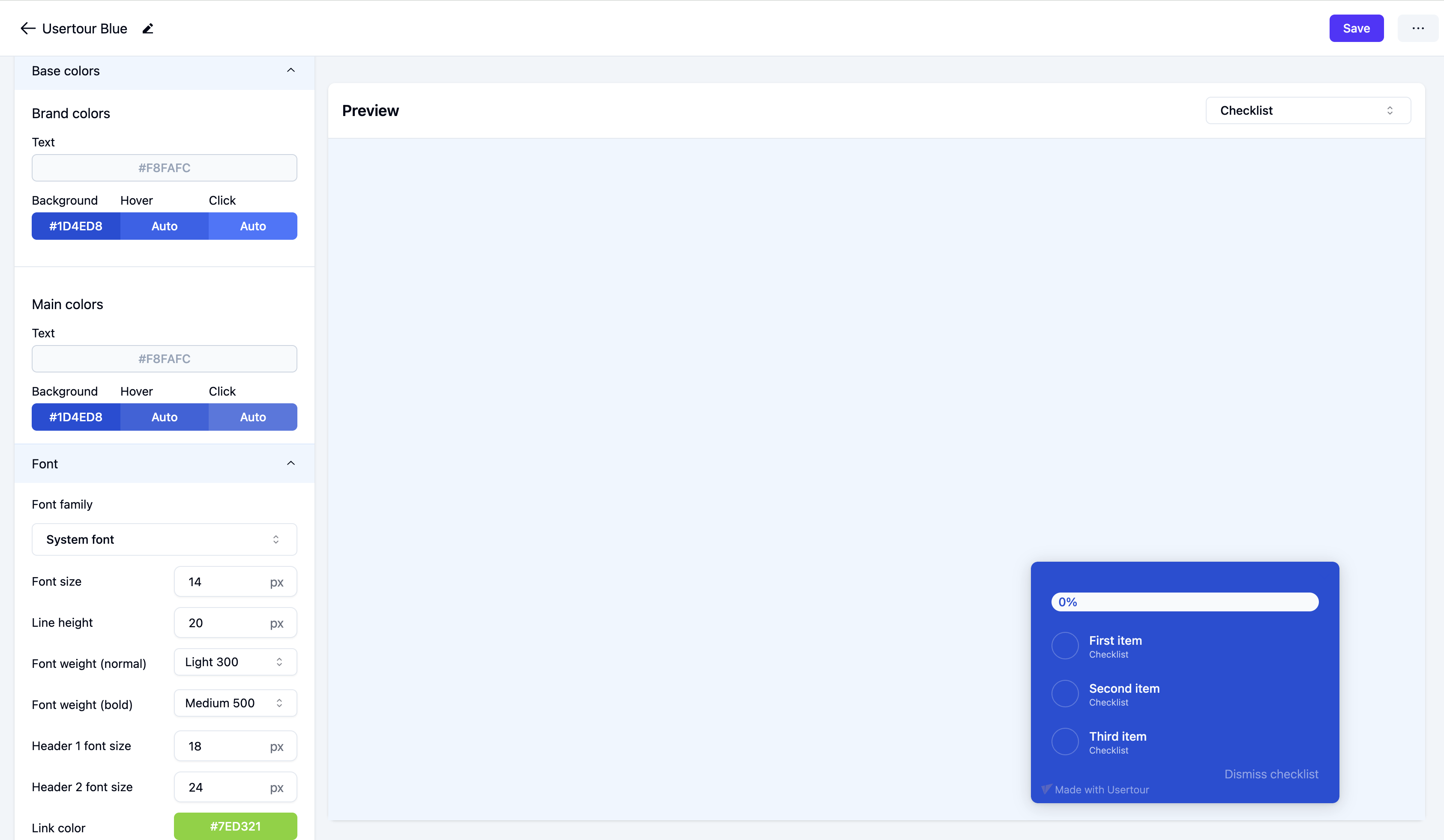 Theme Preview Options