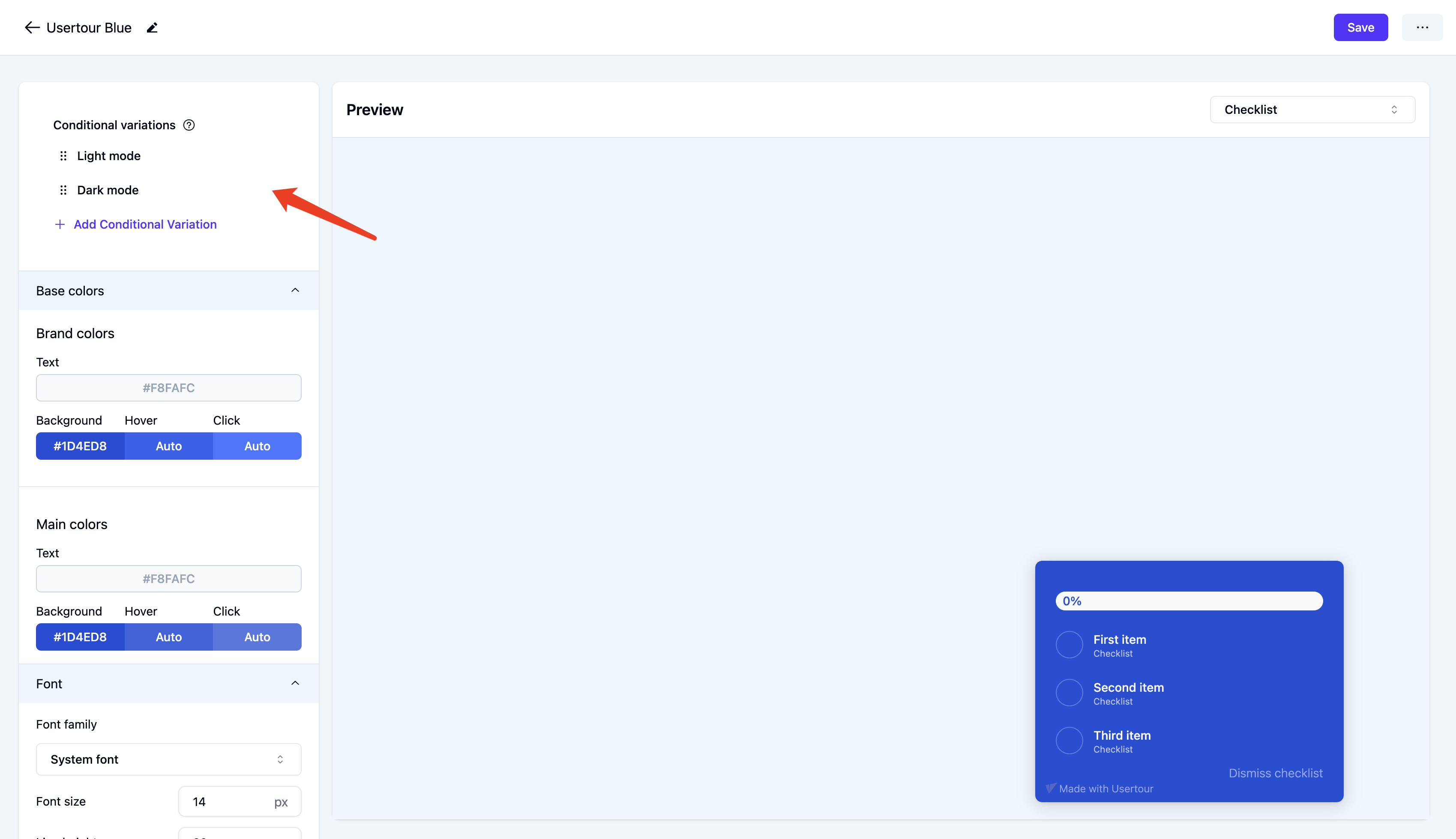 Theme Preview Options