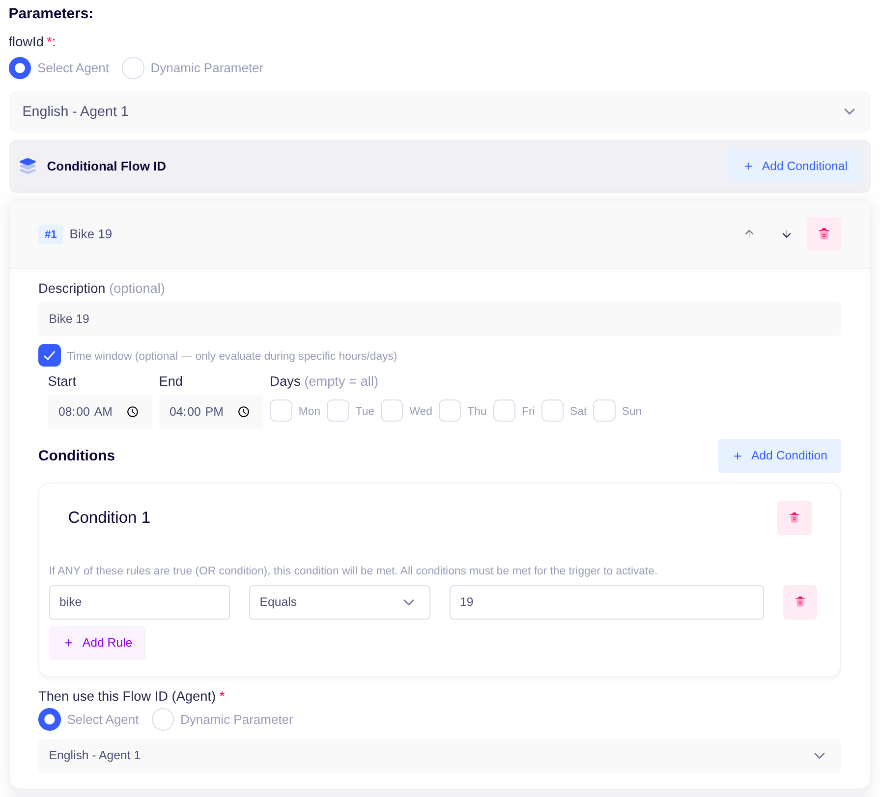 Conditional Flow - Uservox Docs