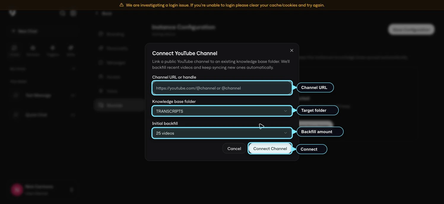 13 Youtube Connect Modal