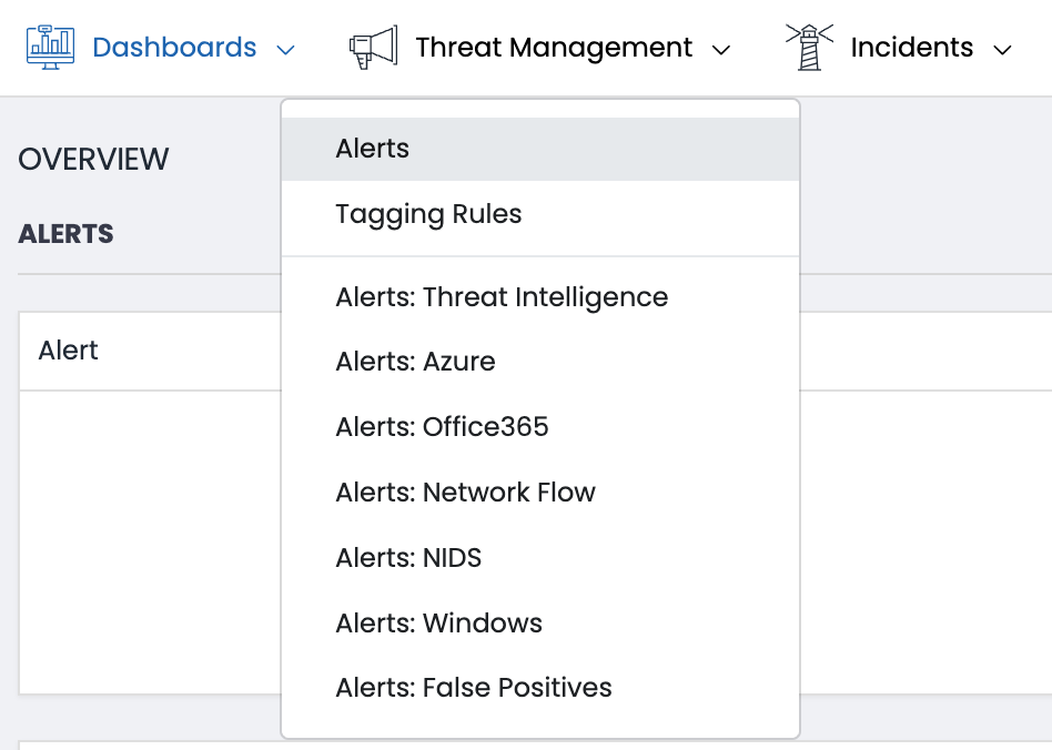 Access the Threat Management Menu