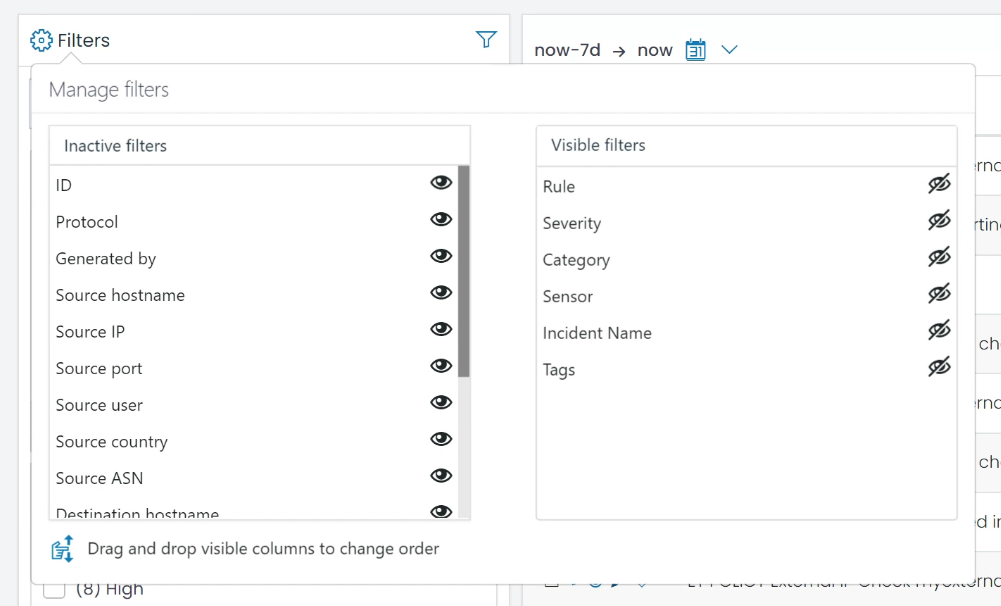 Manage Filters