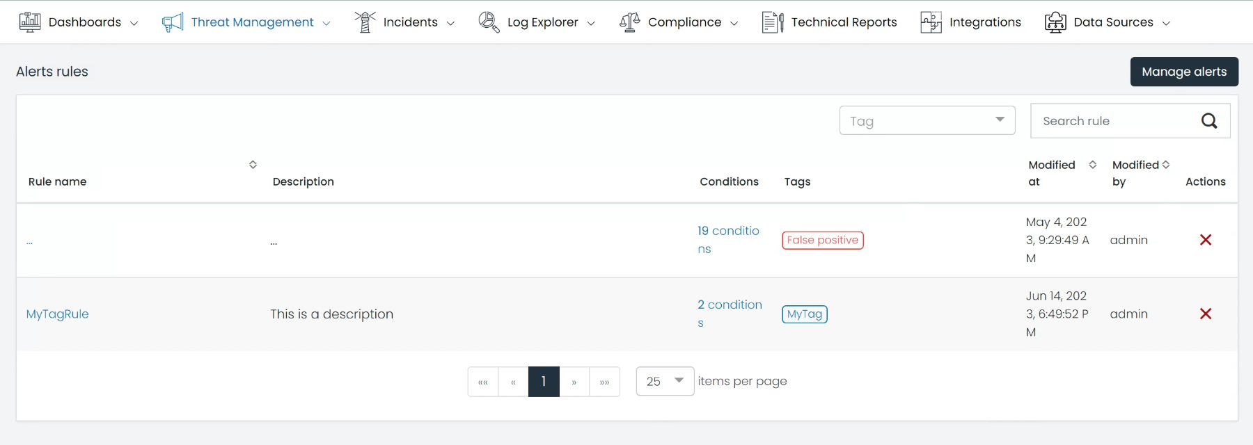 Manage Tag Rules