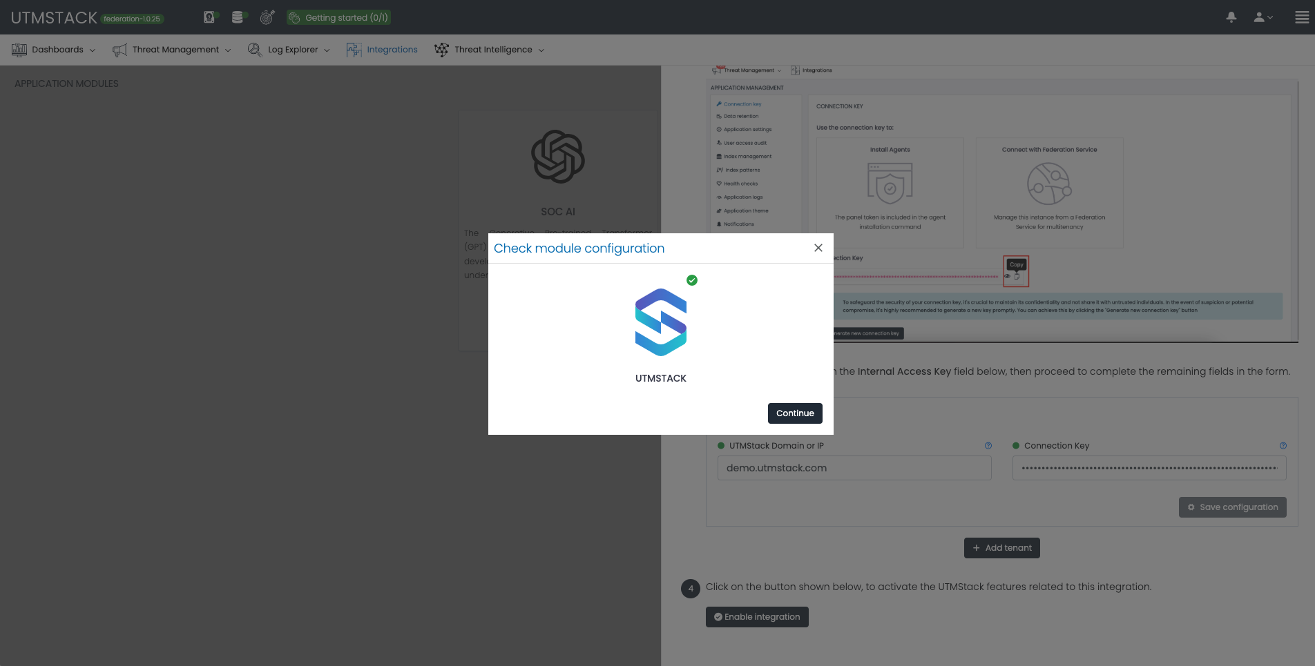 Check the Module Configuration