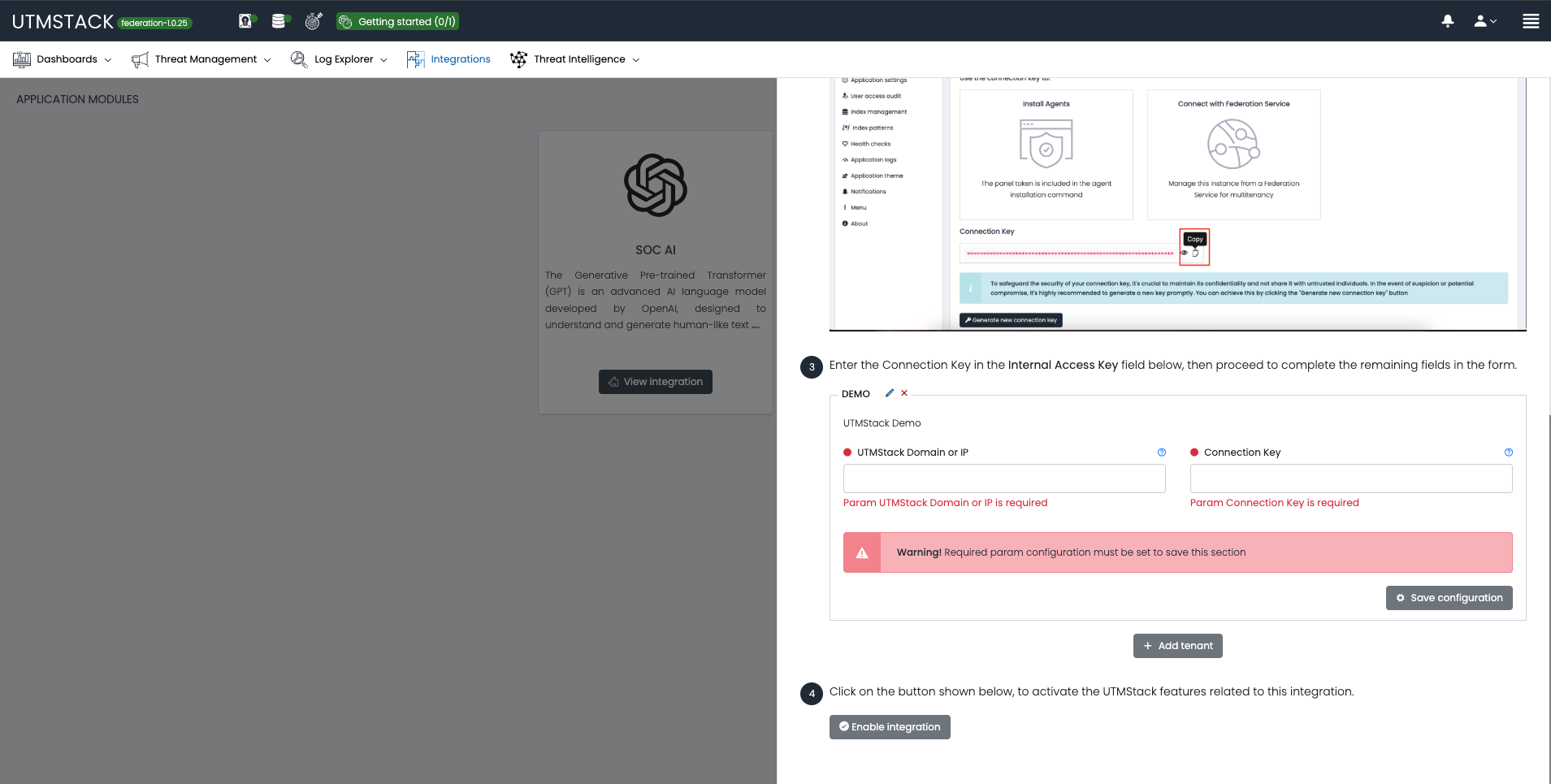 Integration UTMStack