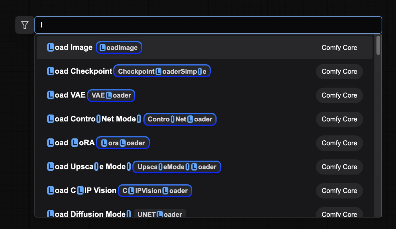 Show node id name in search results