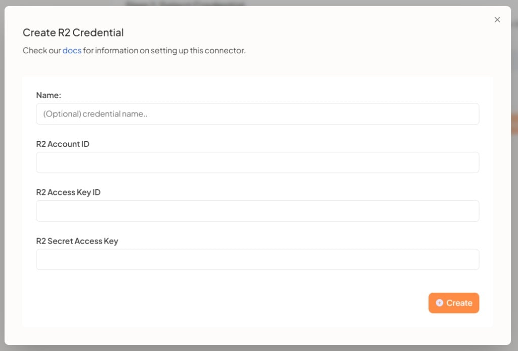 Create R2 credential