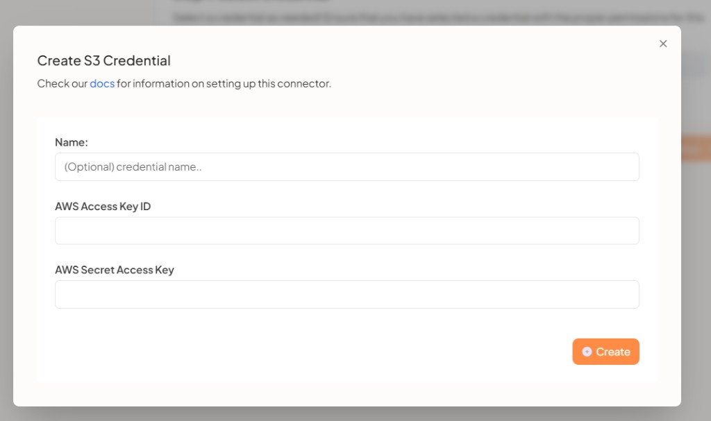 Create S3 Credential
