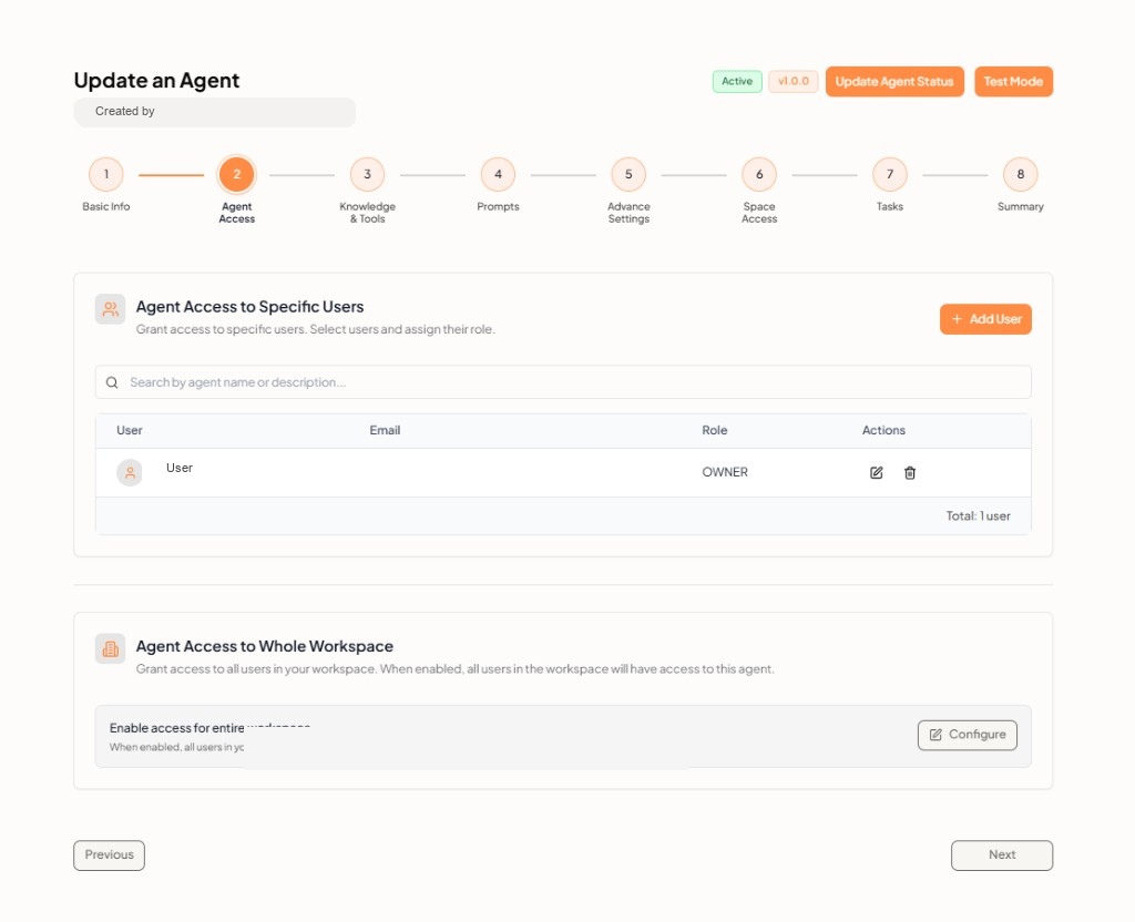 Update an Agent — Agent Access