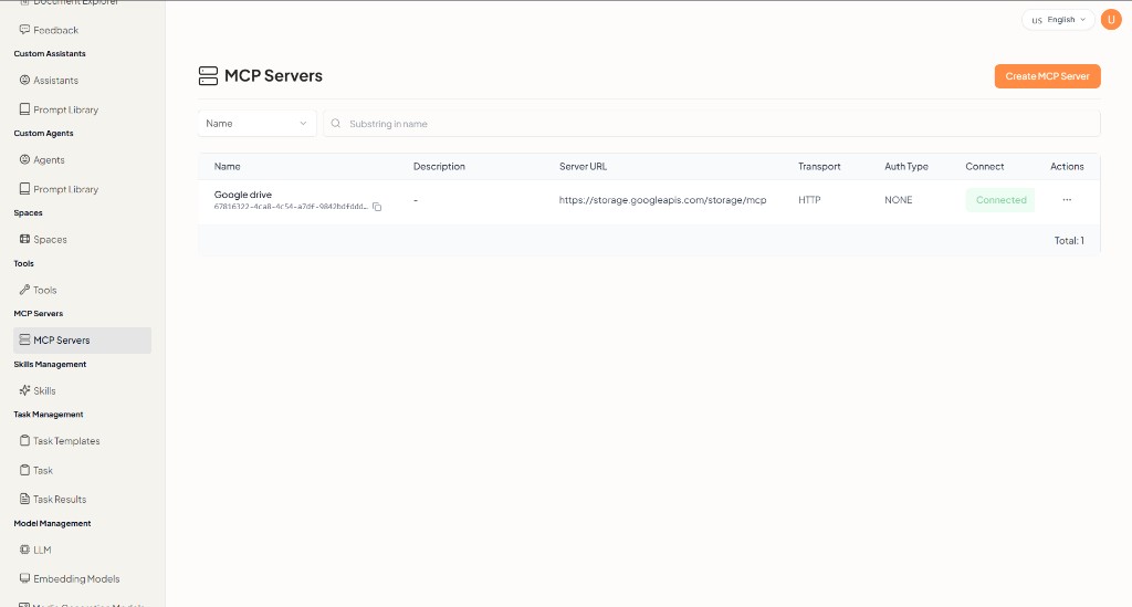 MCP Servers list