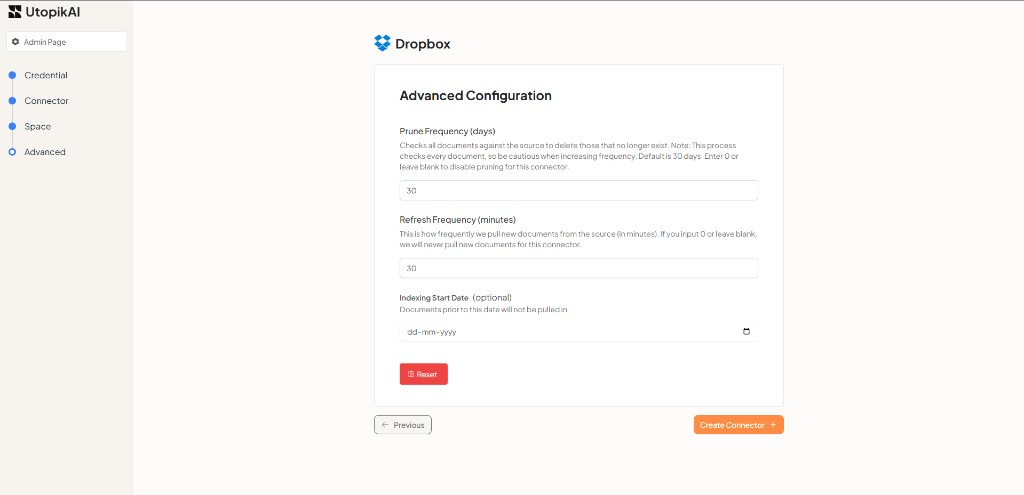 Step 4: Advanced Configuration