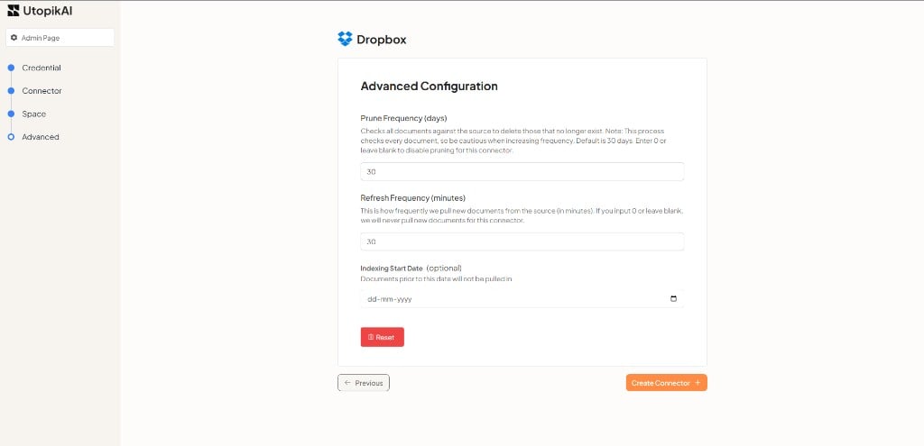 Step 4: Advanced Configuration