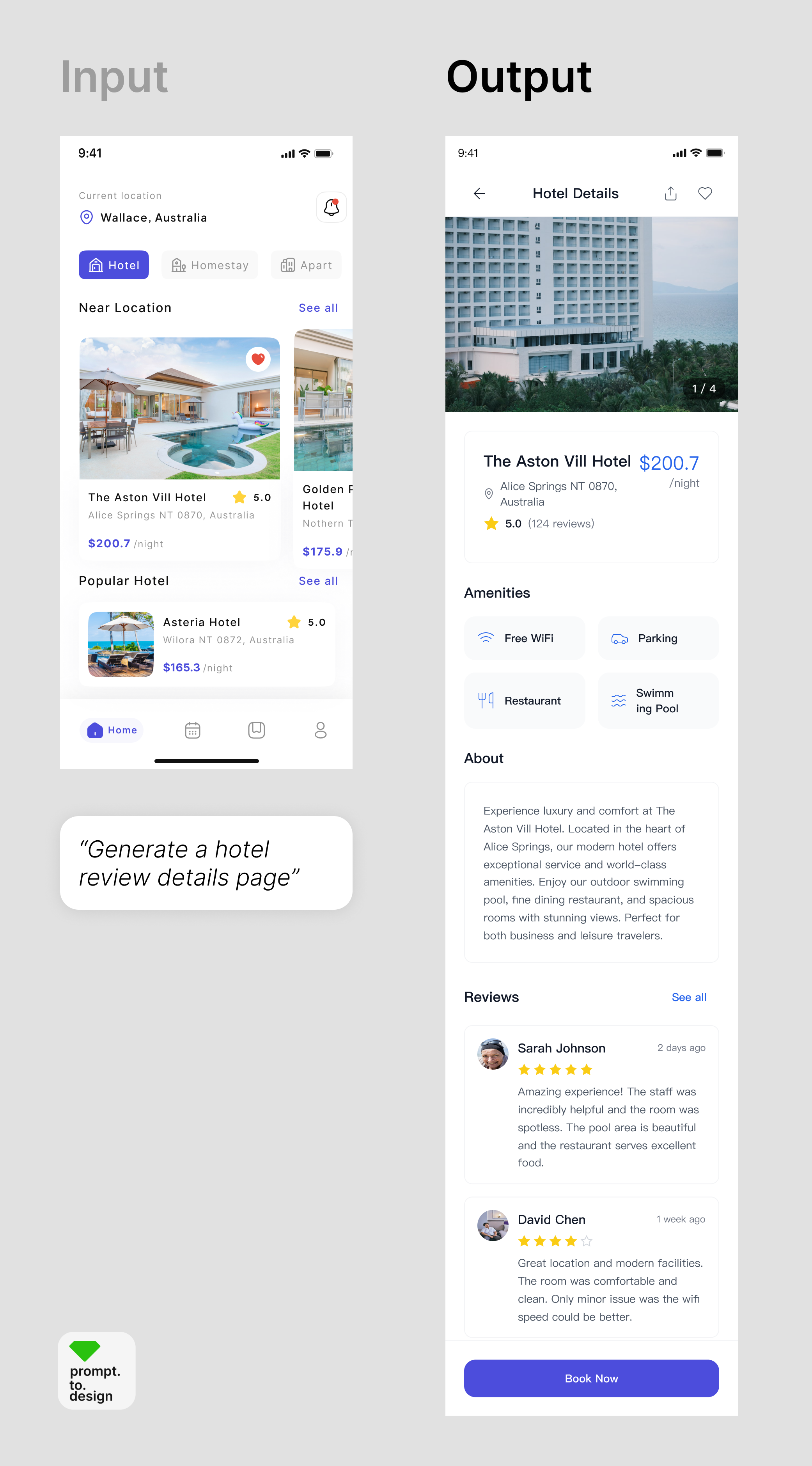 Input vs Output comparison