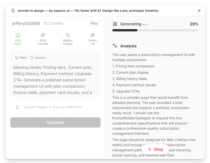 AI interpreting meeting notes