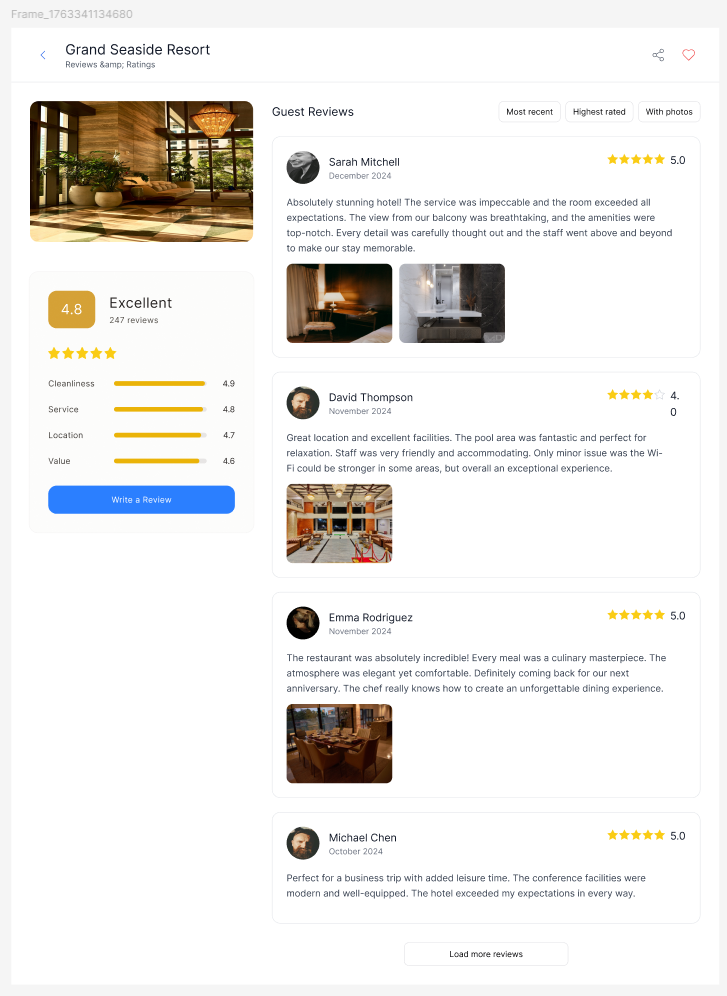 Insert the redesigned region into the existing frame