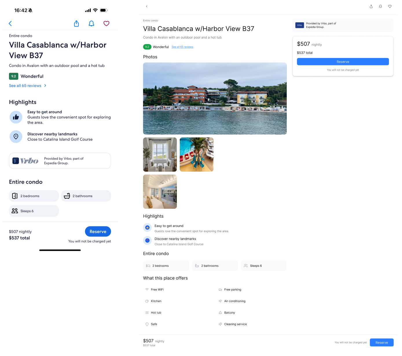 Reference vs output comparison