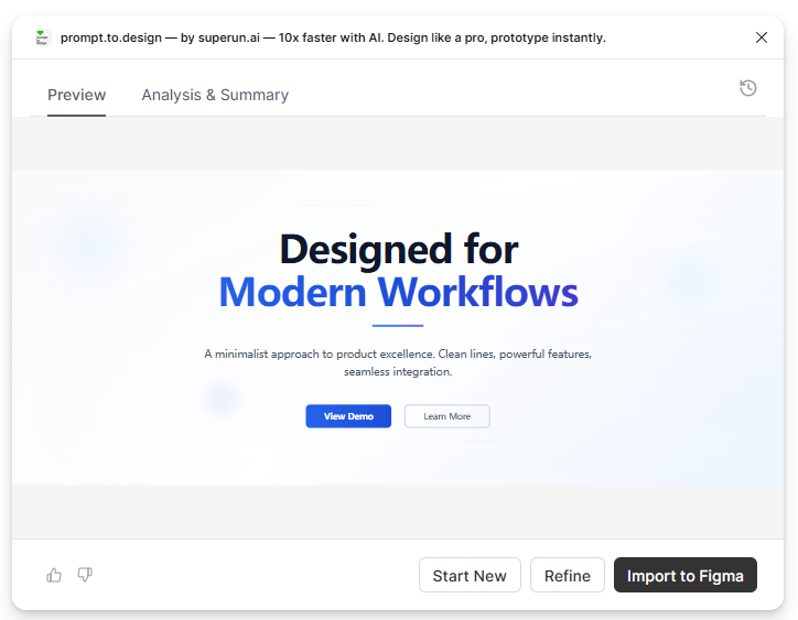 Preview of redesigned section