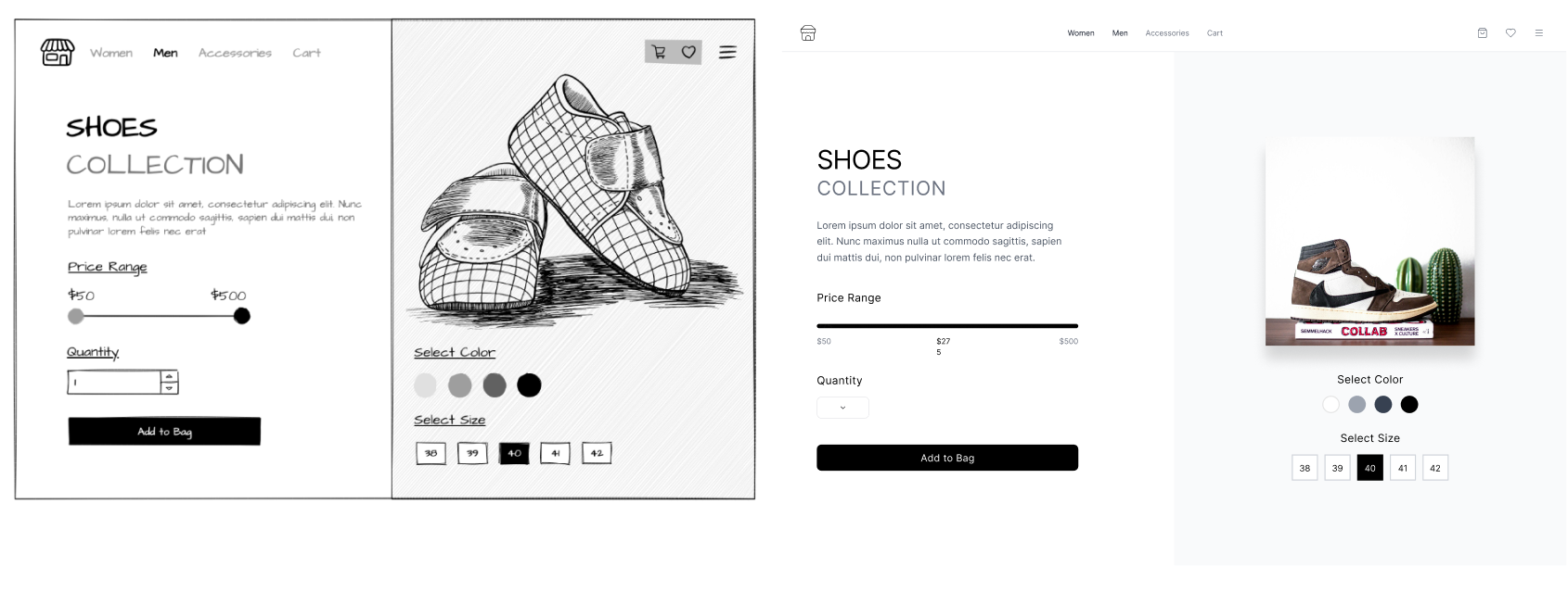 Final high-fidelity layout