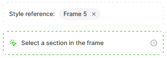 Plugin shows the selected region after a frame area is chosen