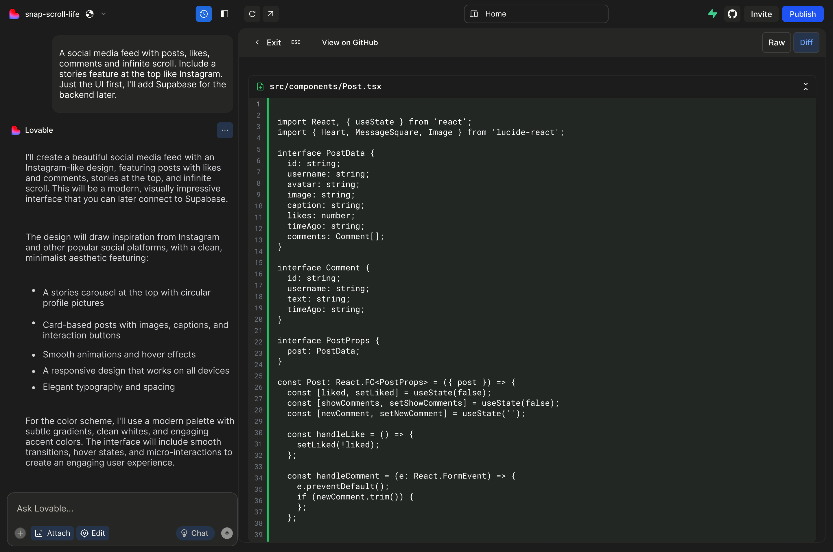 code template 1