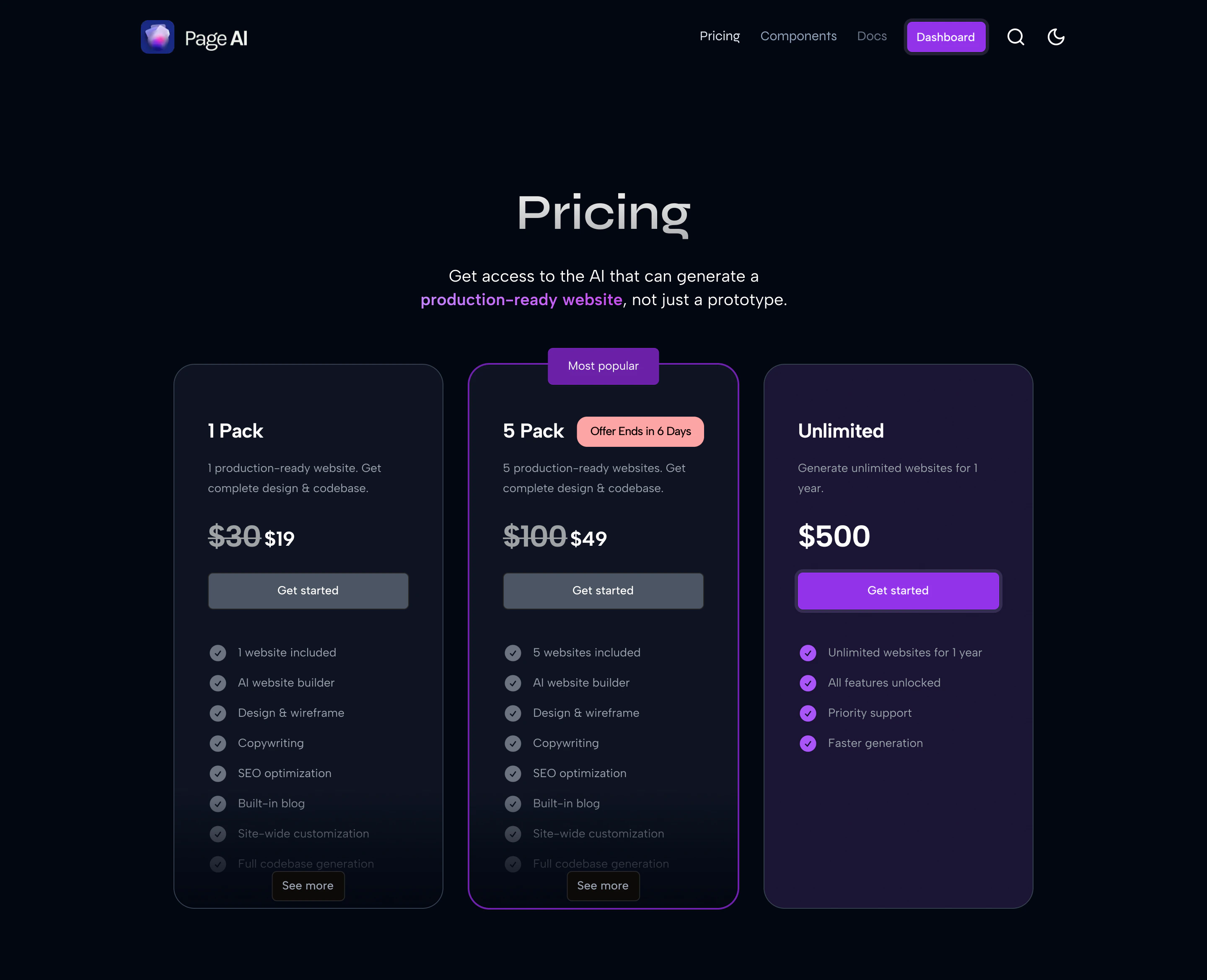 pricing template 5