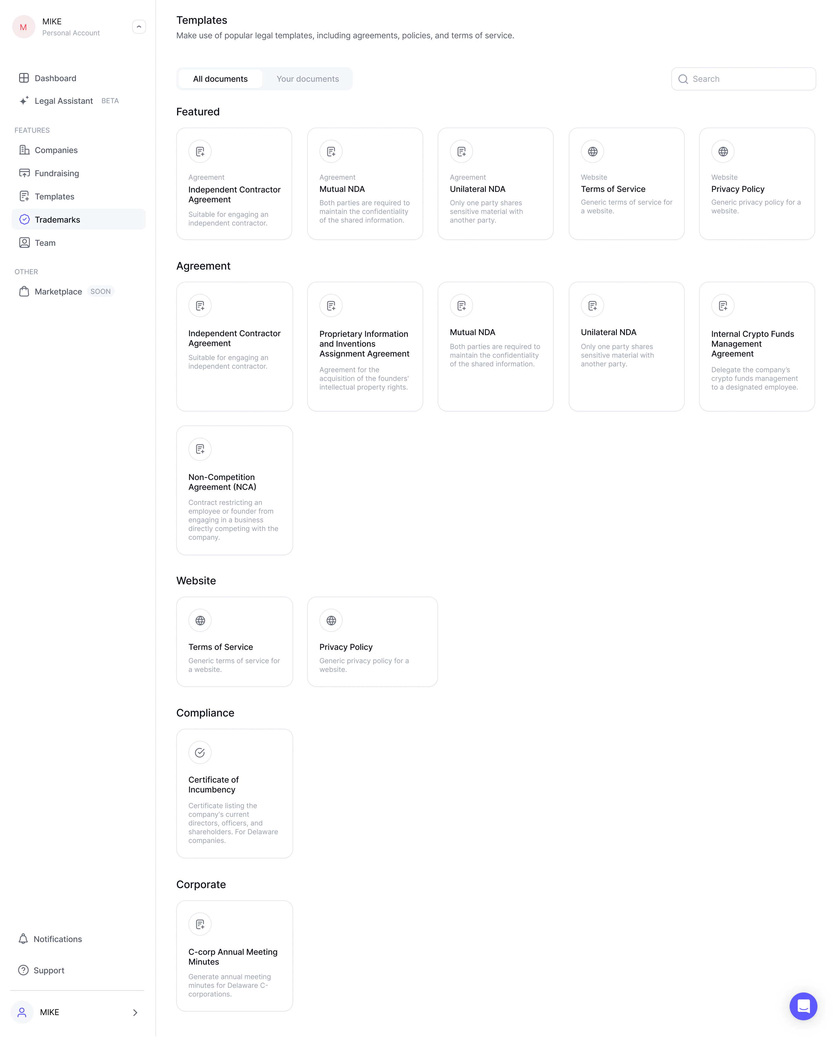 workspace template 6