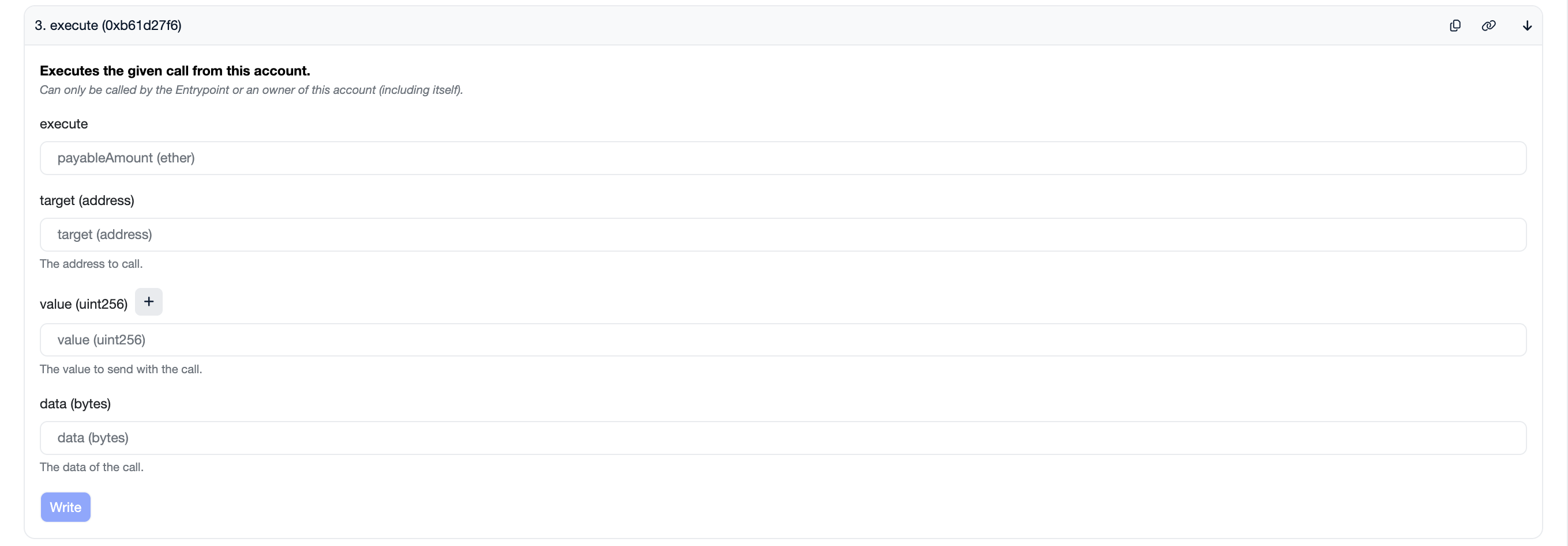 Execute function on Basescan