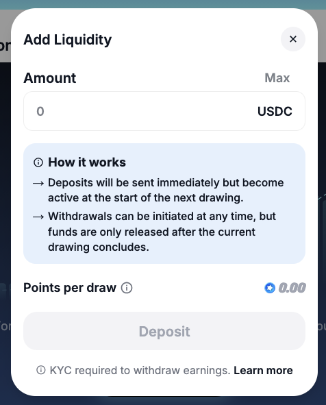 Example Back the Pool Page