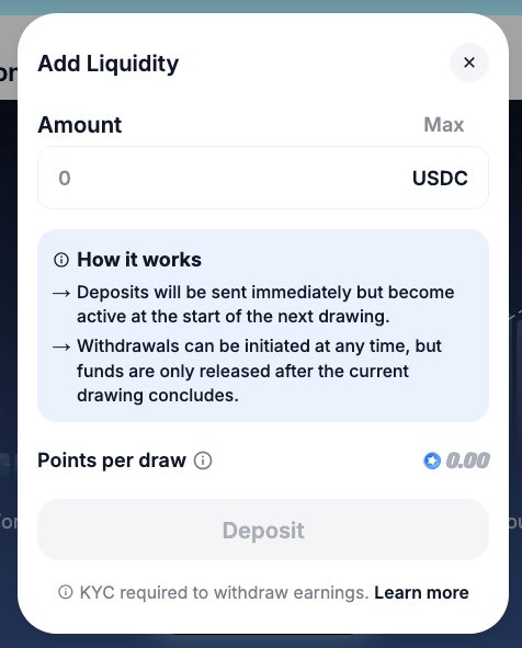 Example Back the Pool Page
