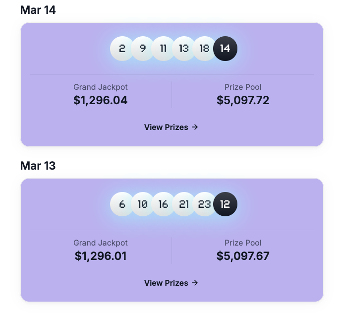 Example Results Page