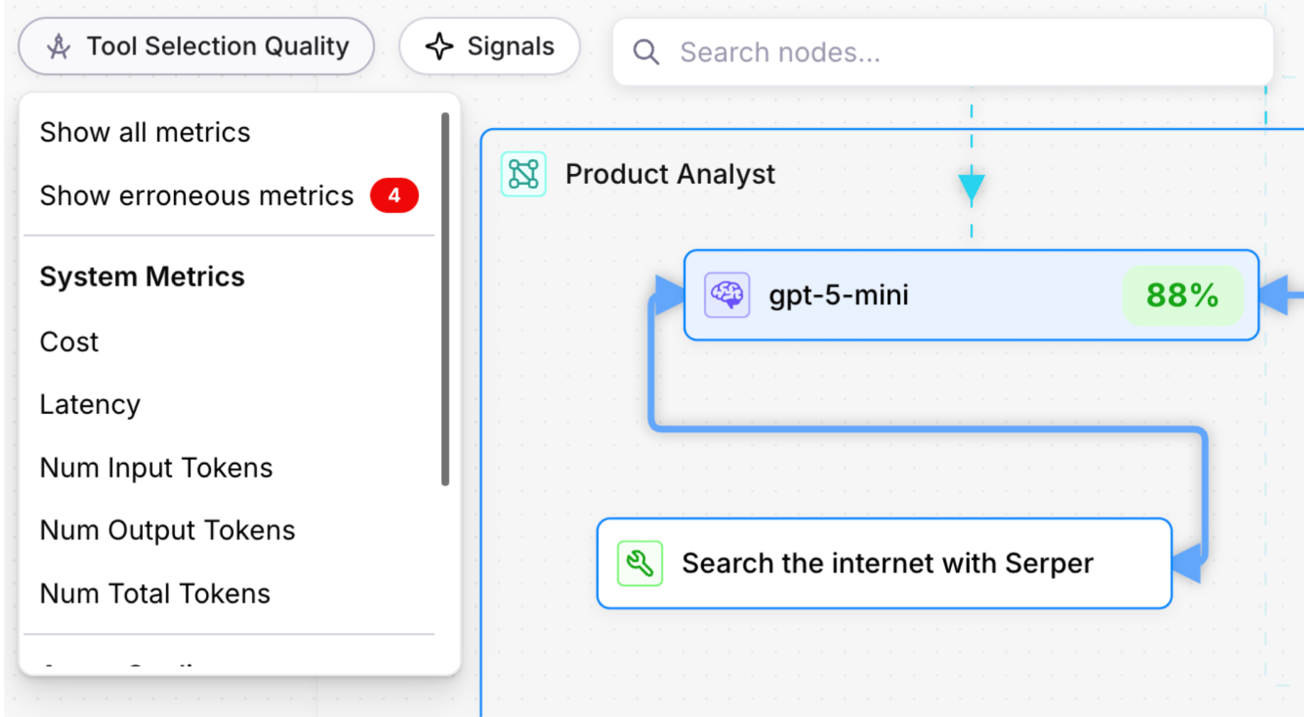 Agent Graph Metric Enhancements