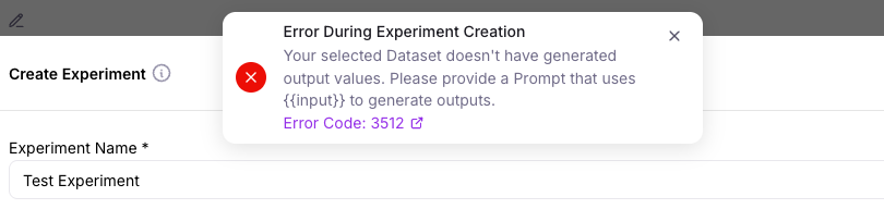 Improved error message