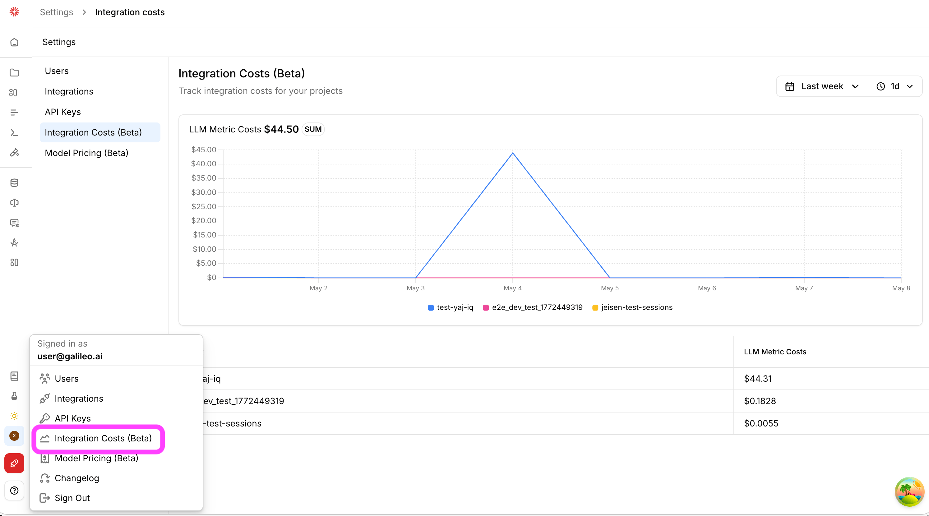 Model prices