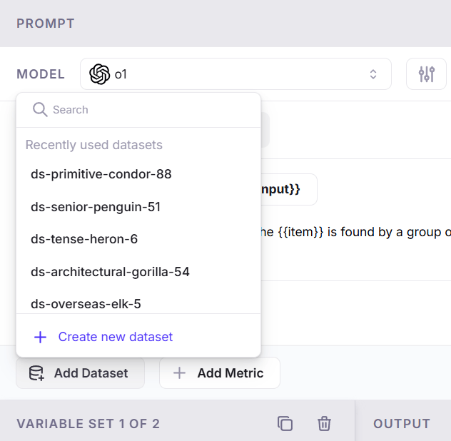 Add Dataset