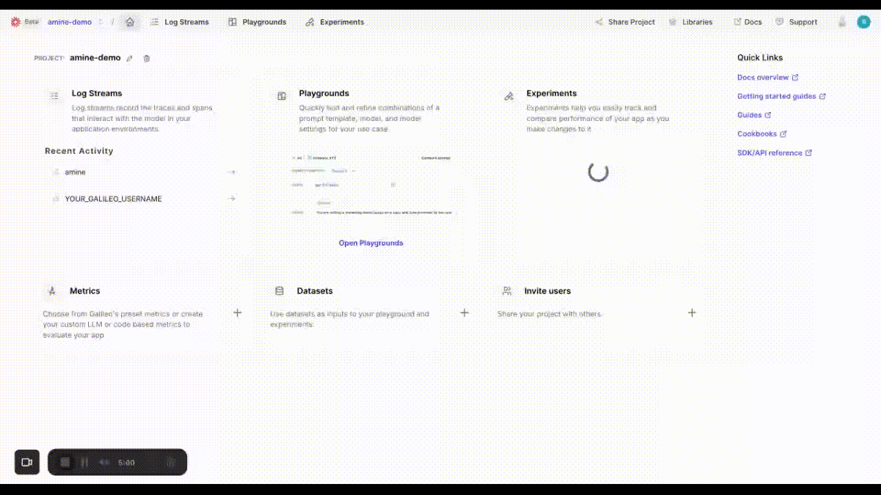 A GIF showing new playground persistence feature