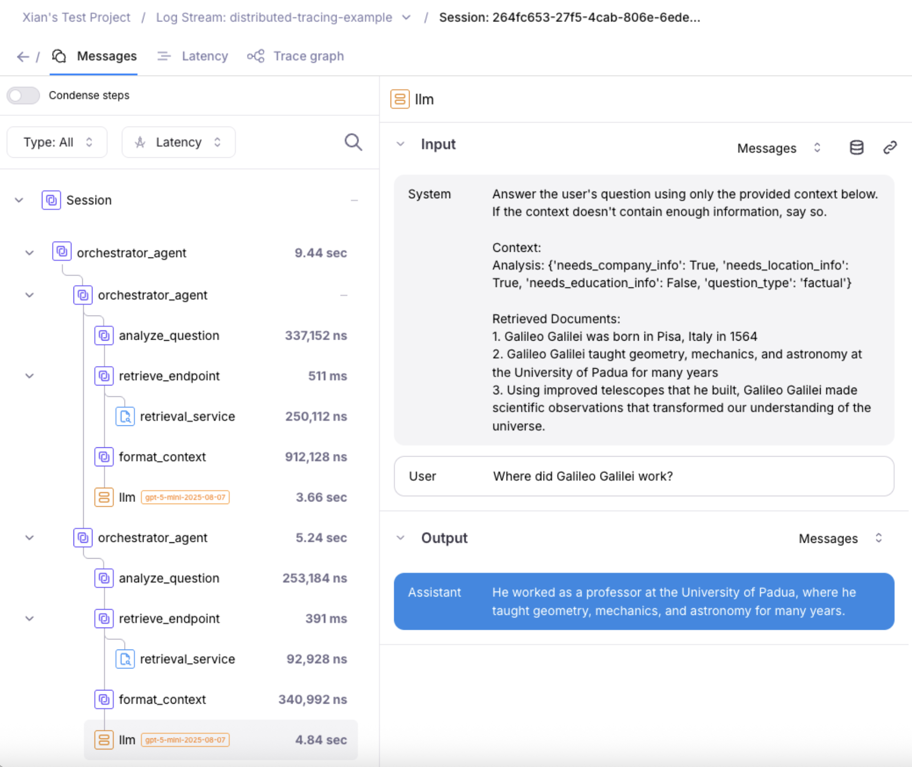 Distributed Tracing (Beta)