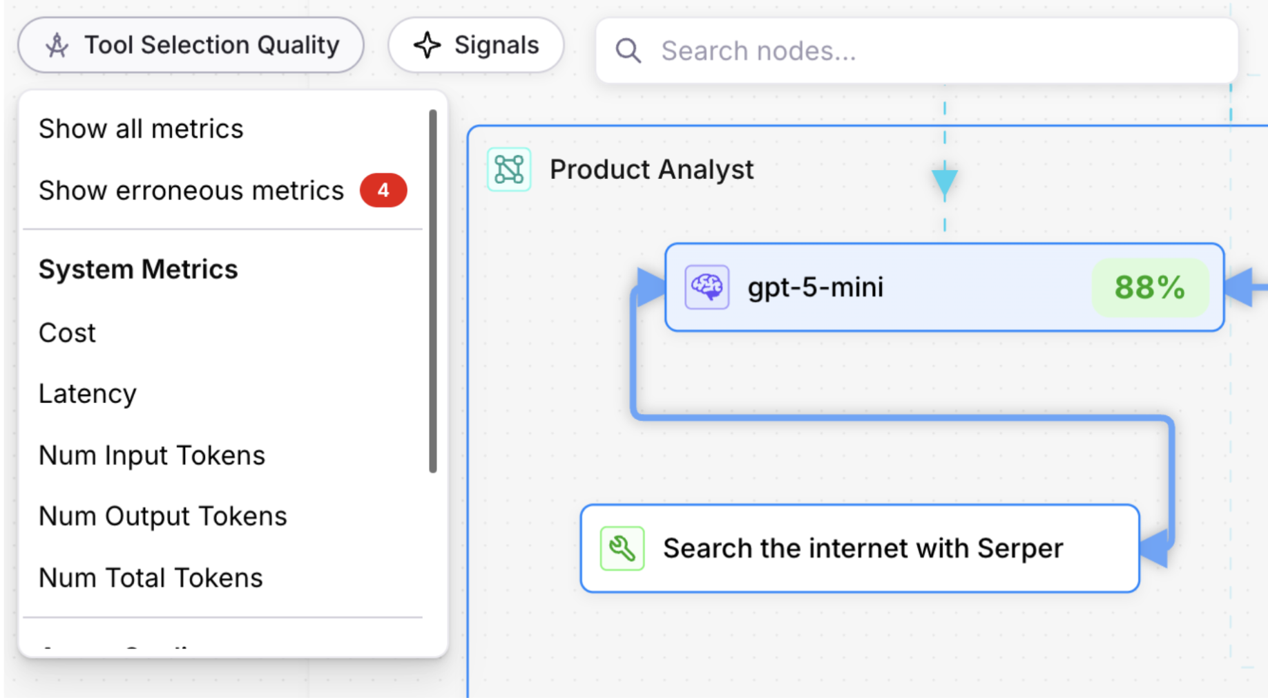 Agent Graph Metric Enhancements