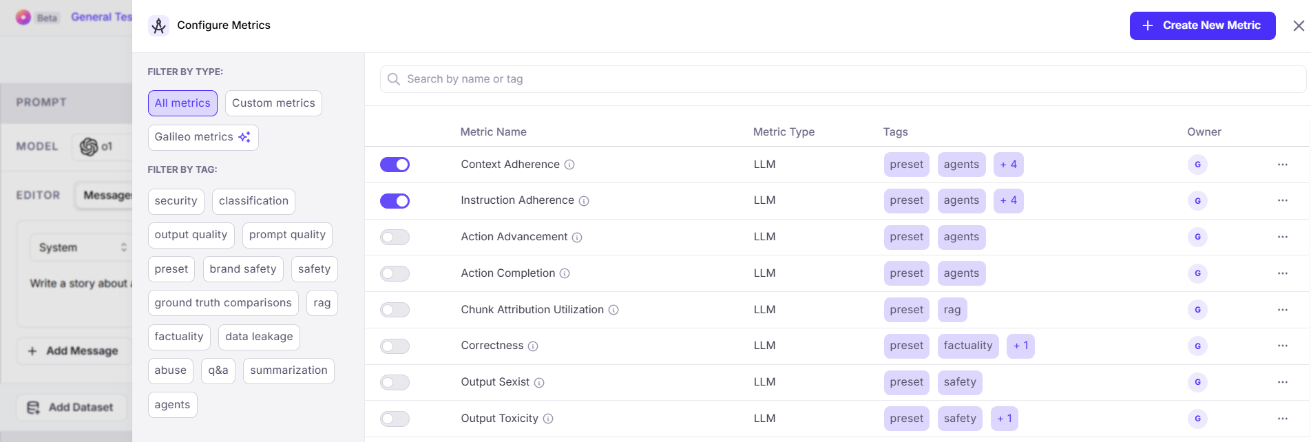 Add Metrics